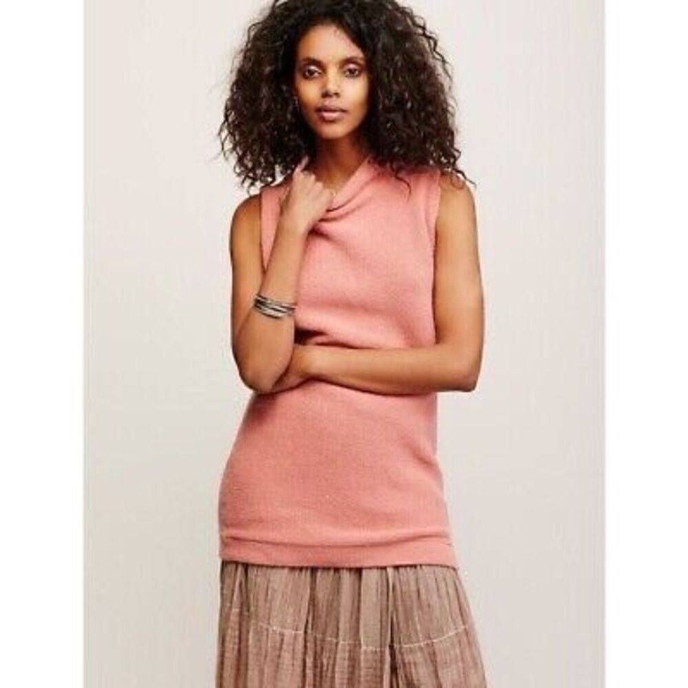Free People Pink Textured Isla Ottoman Tunic small
